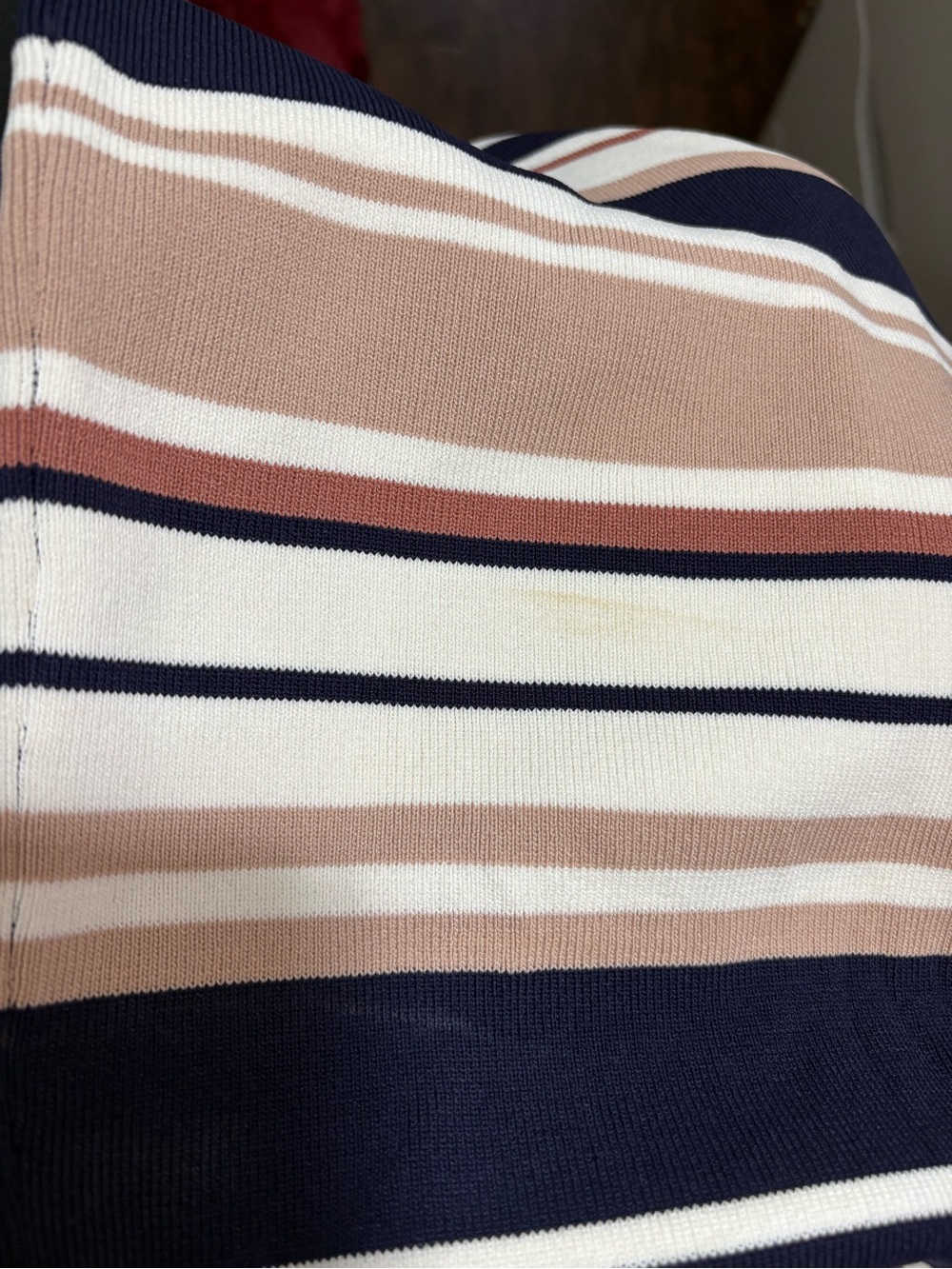 Bardot Navy, Cream and Tan Striped Knit Midi - Picture 5 of 5